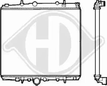 Diederichs 8409202 - Радиатор, охлаждение двигателя autospares.lv