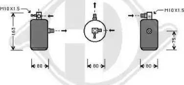 Diederichs 8406002 - Осушитель, кондиционер autospares.lv