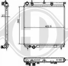 Diederichs 8400504 - Радиатор, охлаждение двигателя autospares.lv