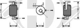 Diederichs 8401162 - Осушитель, кондиционер autospares.lv