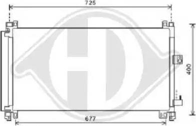 Diederichs 8424401 - Конденсатор кондиционера autospares.lv