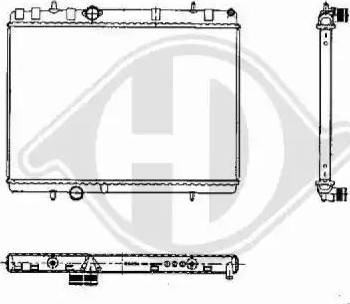 Diederichs 8424304 - Радиатор, охлаждение двигателя autospares.lv