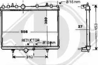 Diederichs 8424306 - Радиатор, охлаждение двигателя autospares.lv