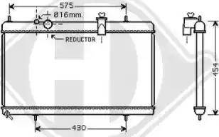 Diederichs 8424303 - Радиатор, охлаждение двигателя autospares.lv