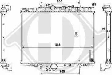 Diederichs 8424206 - Радиатор, охлаждение двигателя autospares.lv