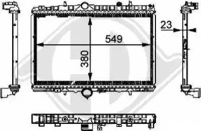 Diederichs 8424203 - Радиатор, охлаждение двигателя autospares.lv