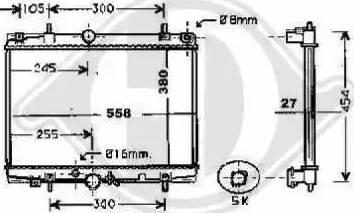 Diederichs 8424207 - Радиатор, охлаждение двигателя autospares.lv