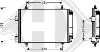 Diederichs 8423401 - Конденсатор кондиционера autospares.lv