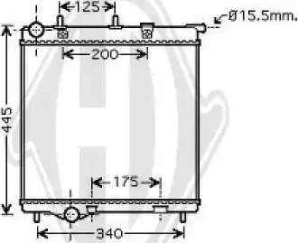 Diederichs 8422603 - Радиатор, охлаждение двигателя autospares.lv