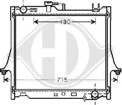 Diederichs 8540281 - Радиатор, охлаждение двигателя autospares.lv