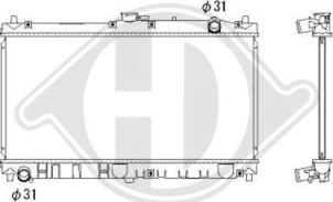 Diederichs 8565105 - Радиатор, охлаждение двигателя autospares.lv