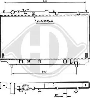 Diederichs 8561701 - Радиатор, охлаждение двигателя autospares.lv