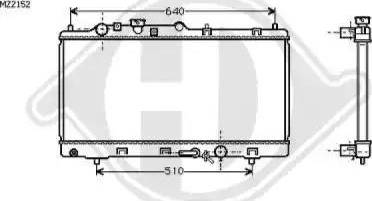 Diederichs 8561703 - Радиатор, охлаждение двигателя autospares.lv