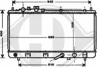 Diederichs 8561707 - Радиатор, охлаждение двигателя autospares.lv