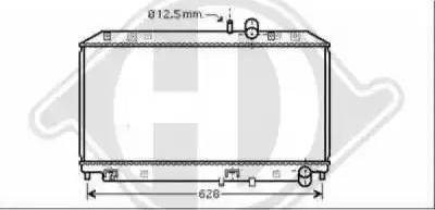 Diederichs 8568501 - Радиатор, охлаждение двигателя autospares.lv