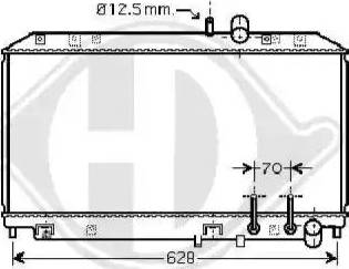 Diederichs 8568502 - Радиатор, охлаждение двигателя autospares.lv