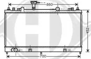 Diederichs 8562504 - Радиатор, охлаждение двигателя autospares.lv