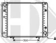 Diederichs 8500130 - Радиатор, охлаждение двигателя autospares.lv