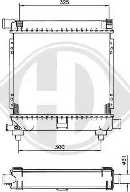 Diederichs 8500335 - Радиатор, охлаждение двигателя autospares.lv