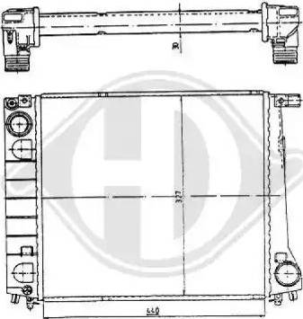 Diederichs 8500293 - Радиатор, охлаждение двигателя autospares.lv