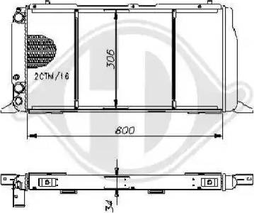 Diederichs 8500756 - Радиатор, охлаждение двигателя autospares.lv