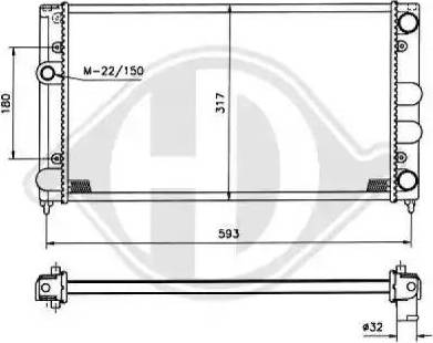 Diederichs 8501697 - Радиатор, охлаждение двигателя autospares.lv