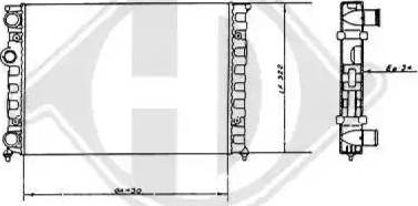 Diederichs 8501671 - Радиатор, охлаждение двигателя autospares.lv