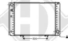 Diederichs 8501135 - Радиатор, охлаждение двигателя autospares.lv