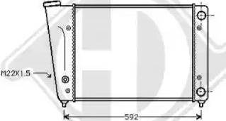 Diederichs 8501721 - Радиатор, охлаждение двигателя autospares.lv