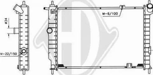 Diederichs 8503172 - Радиатор, охлаждение двигателя autospares.lv