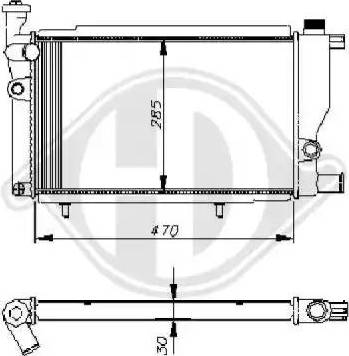 Diederichs 8503222 - Радиатор, охлаждение двигателя autospares.lv