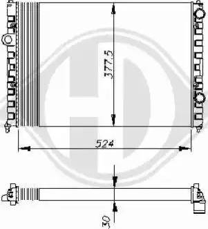 Diederichs 8502455 - Радиатор, охлаждение двигателя autospares.lv