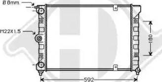 Diederichs 8502620 - Радиатор, охлаждение двигателя autospares.lv