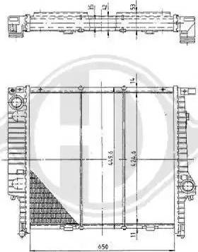 Diederichs 8502802 - Радиатор, охлаждение двигателя autospares.lv