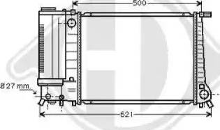 Diederichs 8502752 - Радиатор, охлаждение двигателя autospares.lv