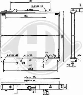 Diederichs 8588007 - Радиатор, охлаждение двигателя autospares.lv