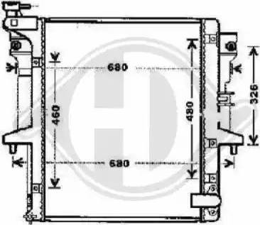 Diederichs 8588106 - Радиатор, охлаждение двигателя autospares.lv