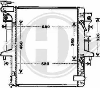 Diederichs 8588108 - Радиатор, охлаждение двигателя autospares.lv