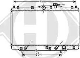 Diederichs 8529005 - Радиатор, охлаждение двигателя autospares.lv