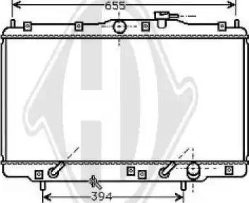 Diederichs 8529006 - Радиатор, охлаждение двигателя autospares.lv