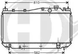 Diederichs 8520802 - Радиатор, охлаждение двигателя autospares.lv