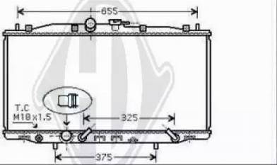 Diederichs 8521906 - Радиатор, охлаждение двигателя autospares.lv