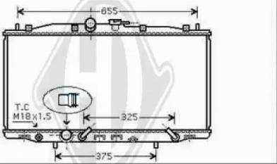 Diederichs 8521907 - Радиатор, охлаждение двигателя autospares.lv