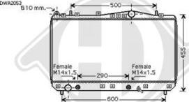 Diederichs 8695006 - Радиатор, охлаждение двигателя autospares.lv