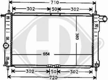 Diederichs 8691101 - Радиатор, охлаждение двигателя autospares.lv