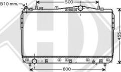 Diederichs 8691205 - Радиатор, охлаждение двигателя autospares.lv