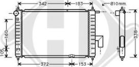 Diederichs 8693015 - Радиатор, охлаждение двигателя autospares.lv