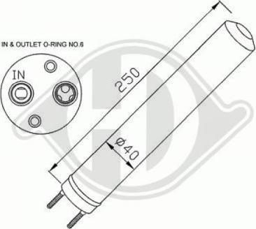 Diederichs 8692501 - Осушитель, кондиционер autospares.lv