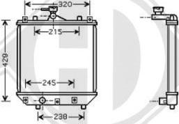 Diederichs 8643586 - Радиатор, охлаждение двигателя autospares.lv