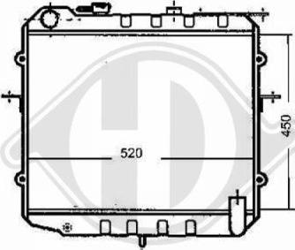 Diederichs 8652085 - Радиатор, охлаждение двигателя autospares.lv